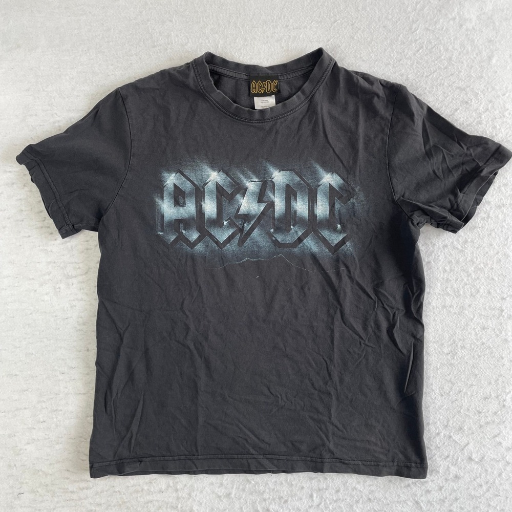 ACDC T-Shirt Mens Medium Black 2011 Graphic Band Tee Short Sleeve Cotton